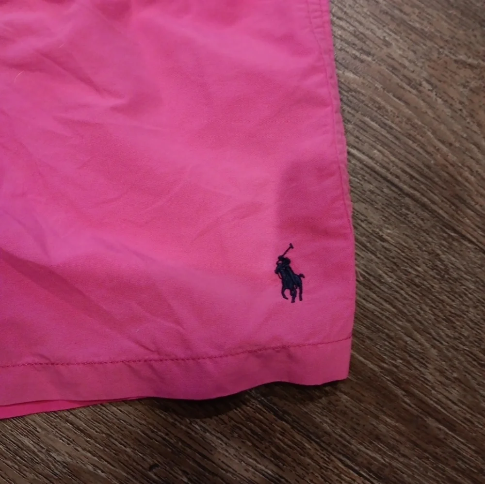 Polo Ralph Lauren Pink Swim Shorts Men’s XL  Elastic Waist Nylon VGC